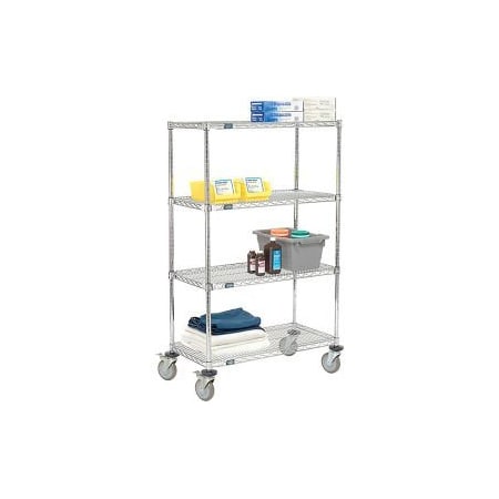 Nexel    E-Z Adjust Wire Shelf Truck 36x24x60 1200 Pound Capacity With Brakes